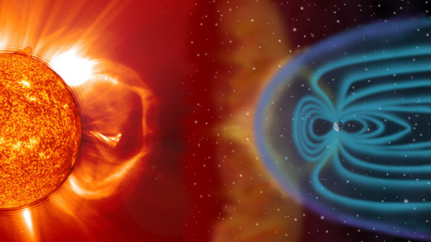 Coronal Mass Ejections from the Sun Striking the Earth's Magnetosphere (ESA)