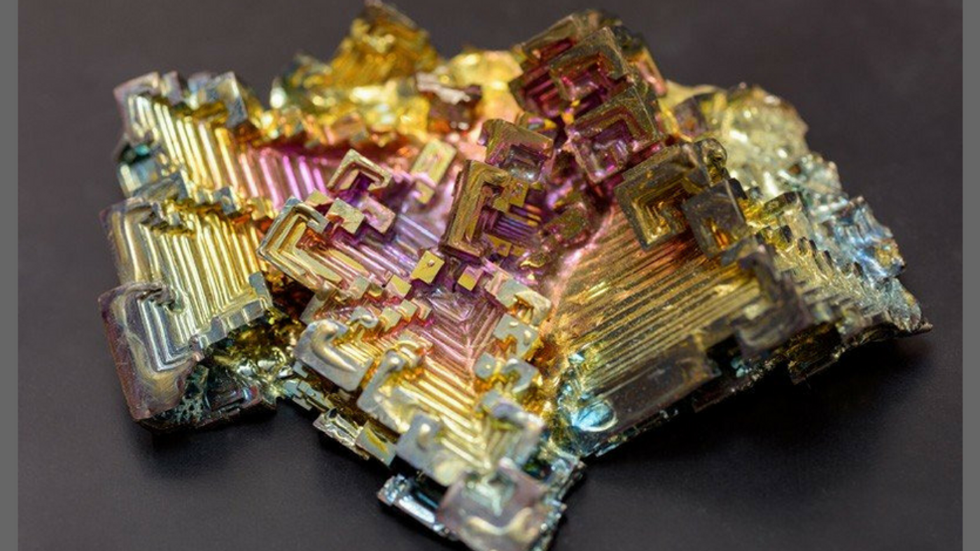 A bismuth mineral specimen (University of Delaware)