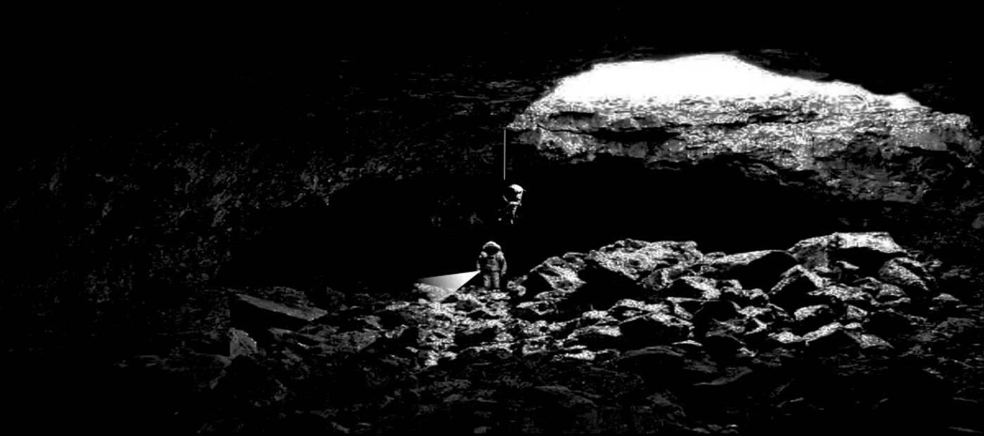 Robots and astronauts may be spelunking on the Moon in the near future. Credit: Pascal Lee/Mars Institute/SETI Institute