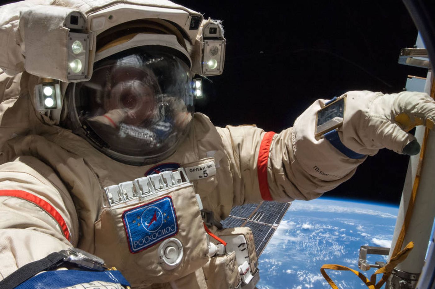 Two Russian cosmonauts will perform a spacewalk on the International Space Station on Wednesday.