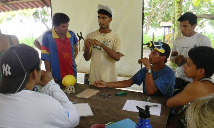 Jairo Mora at the center for turtle conservation where he worked