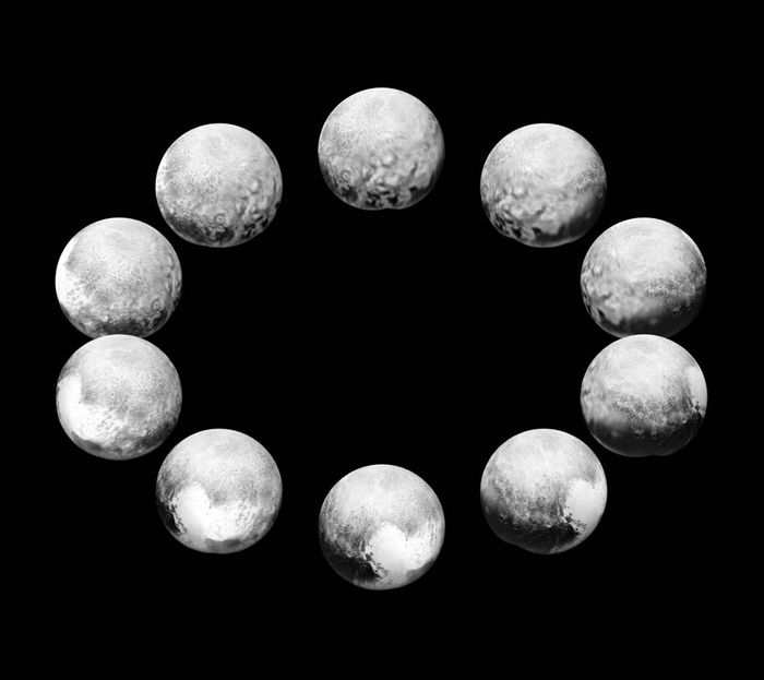 A full day on Pluto as shown by New Horizons.