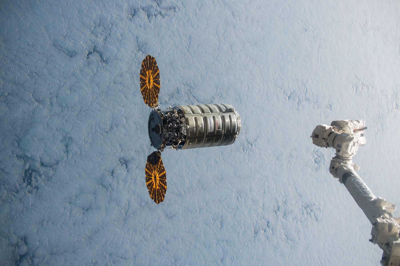 The Cygnus spacecraft NASA will be using for the experimentation.