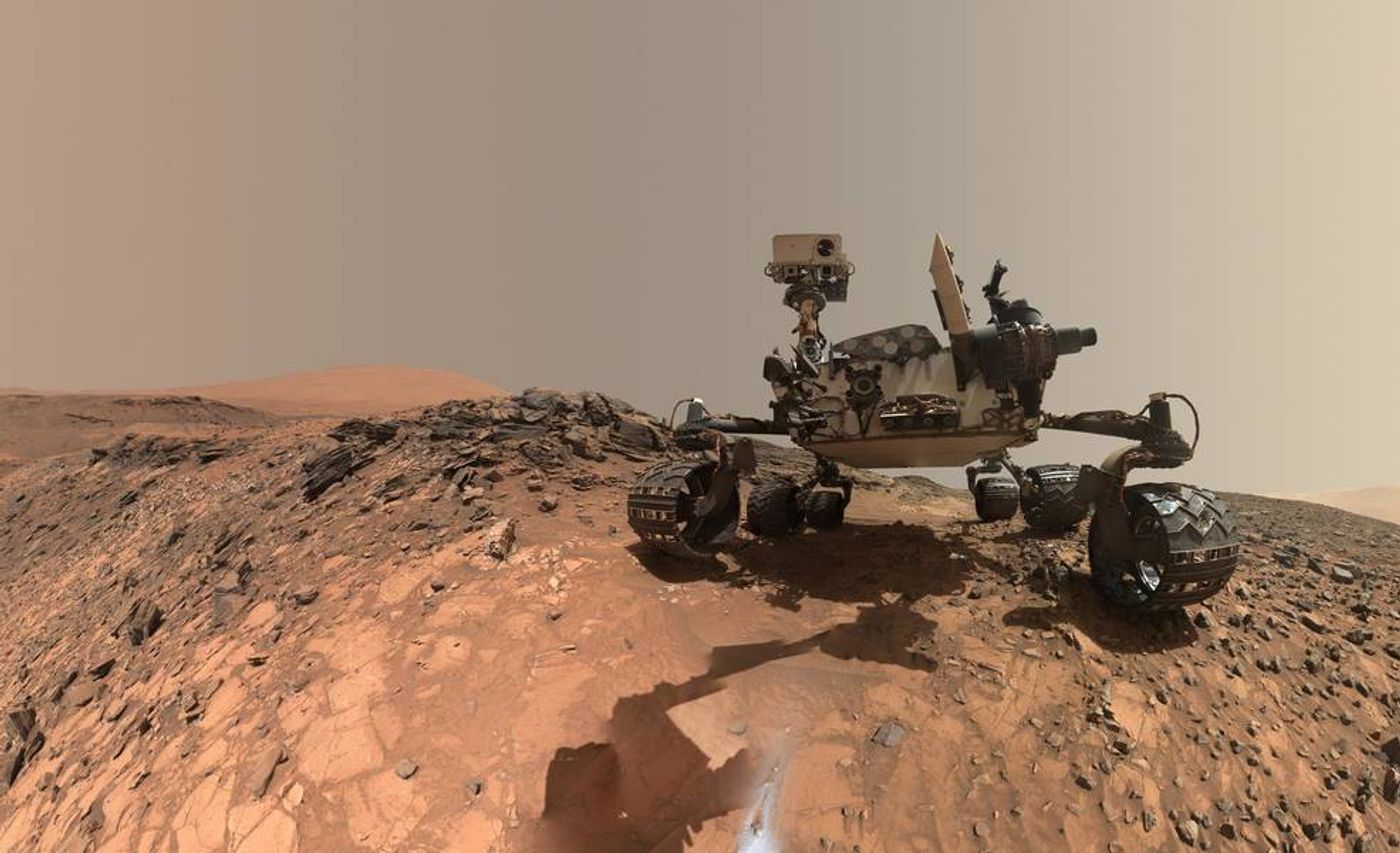 A selfie taken by NASA's Curiosity rover on Mars.