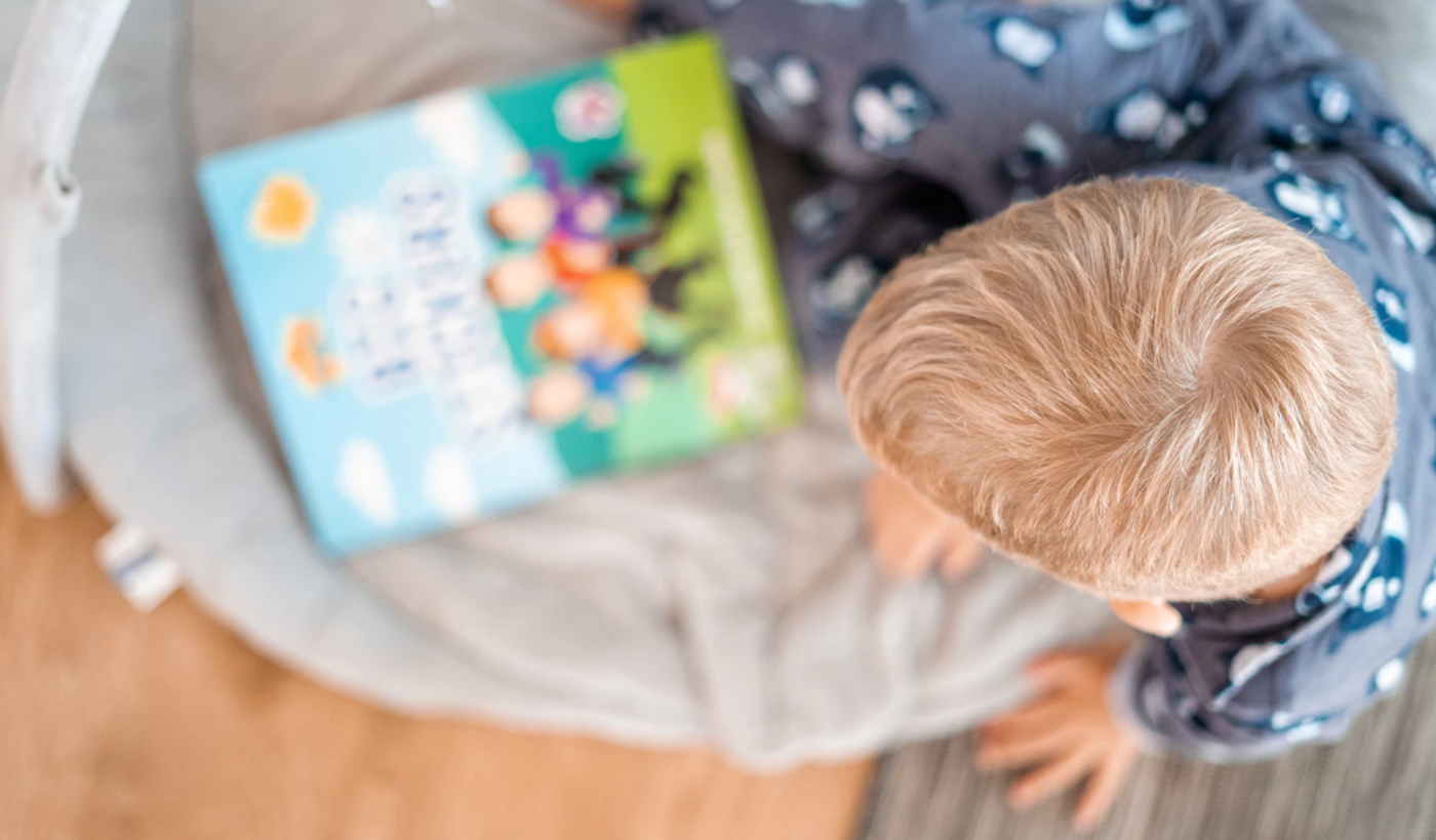 child reading, credit: public domain