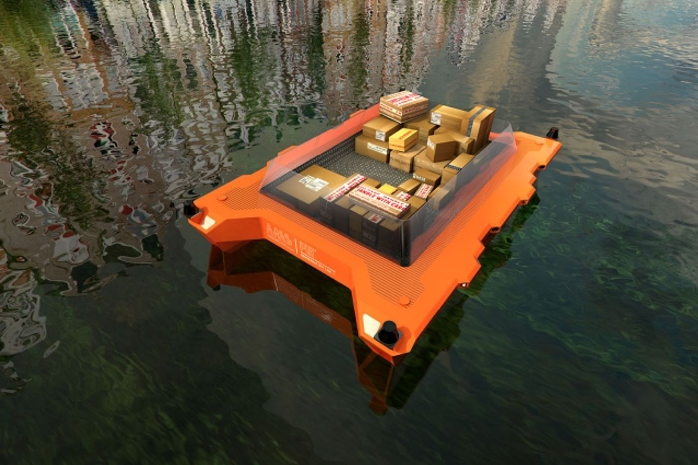 Autonomous boat, credit: SENSEable City Lab
