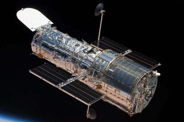 An image of NASA's Hubble Space Telescope.