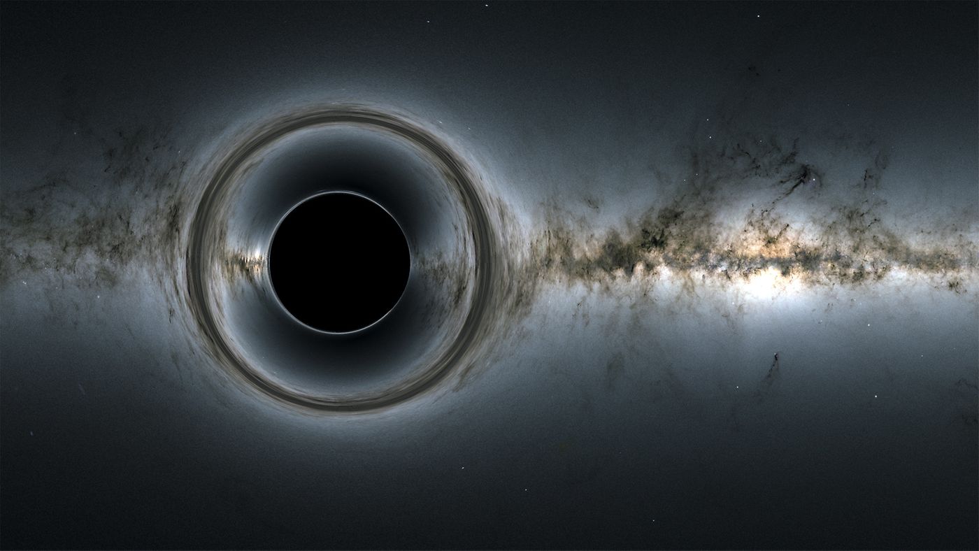 realistic black hole simulation