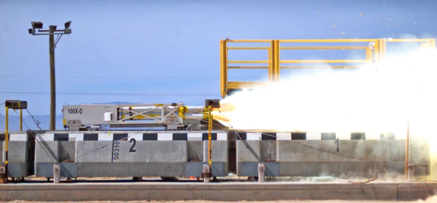 The Air Force's Maglev Sled just shattered the speed record for a magnetically-levitating vehicle.