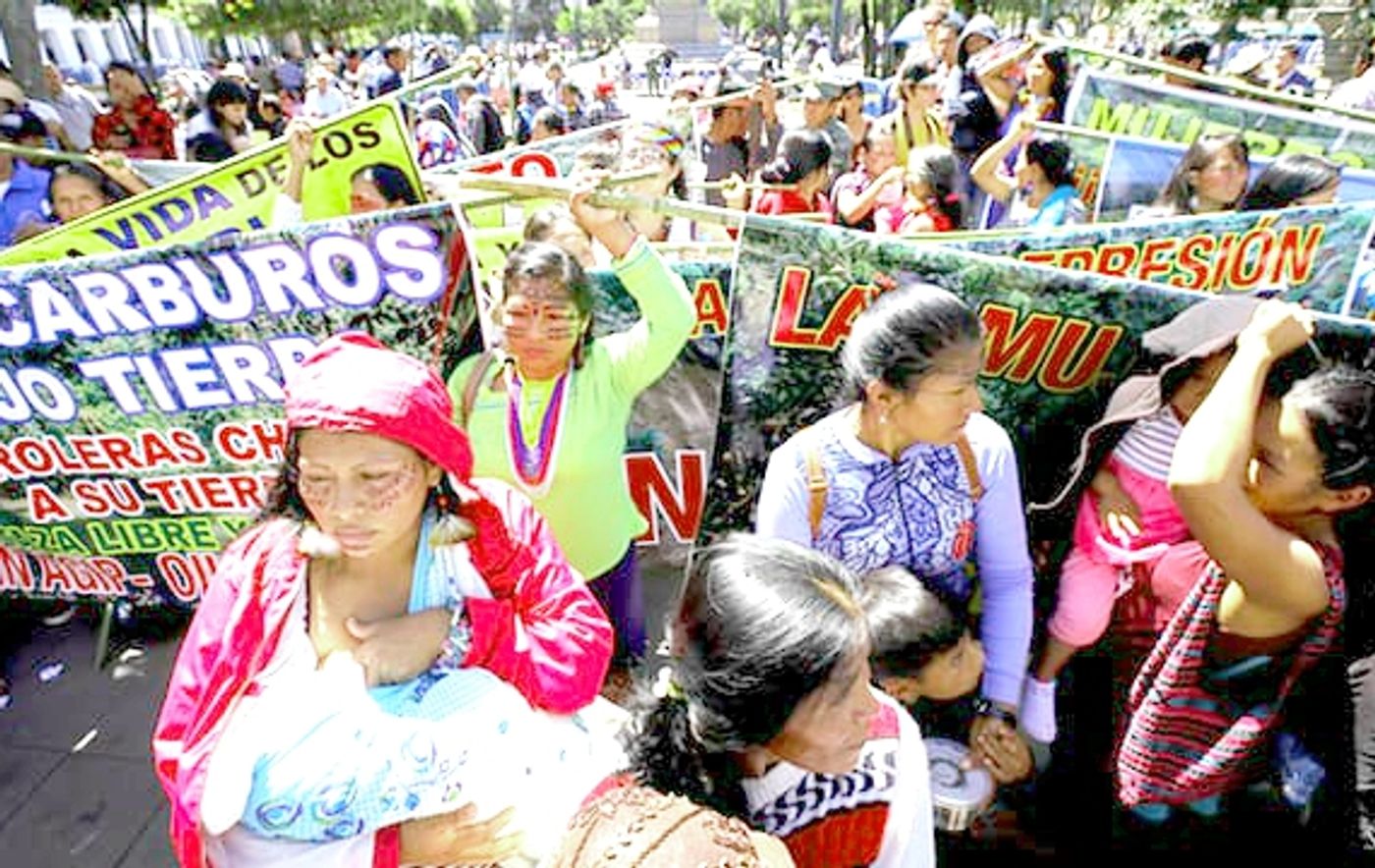 Indigenous Women Protest, credit: José Jácome/EPA