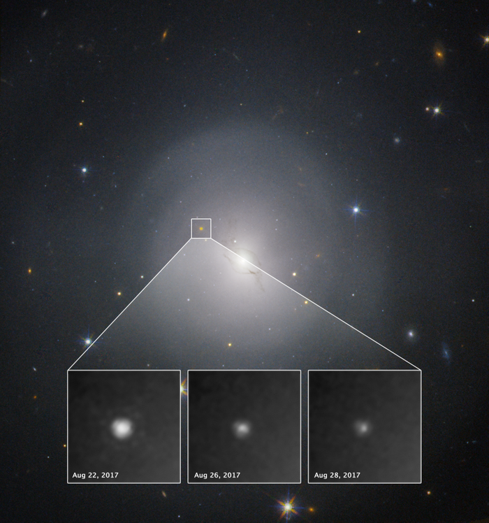 NASA's Hubble Space Telescope helped astronomers study the aftermath of GW170817.