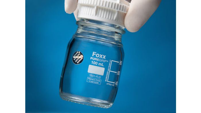 PUREGRIP bottle, credit: Foxx Life Sciences and Borosil Glass Works