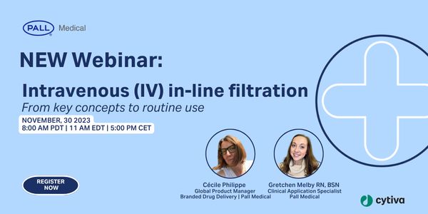 Intravenous (IV) in-line filtration