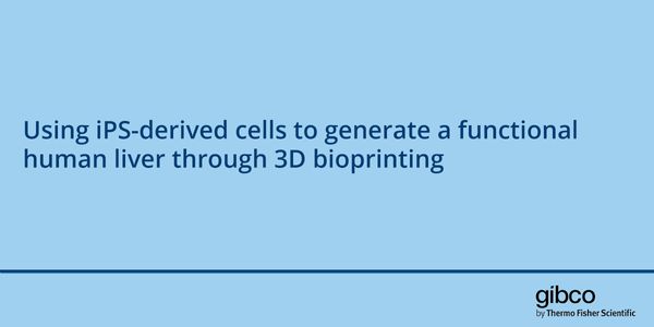 Using iPS-derived cells to generate a functional human liver through 3D bioprinting