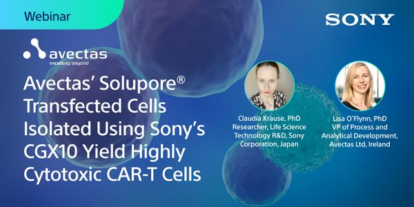 Avectas' Solupore® Transfected Cells Isolated Using Sony's CGX10 Yield Highly Cytotoxic CAR-T Cells