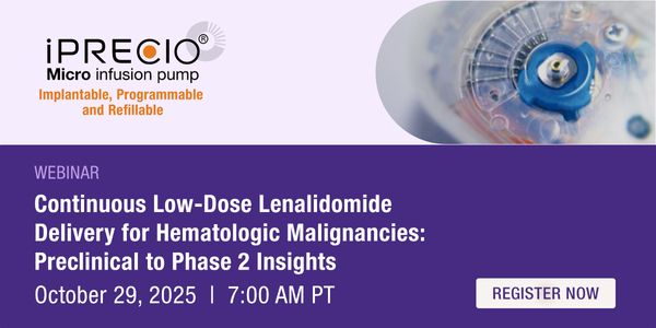 Continuous Low-Dose Lenalidomide Delivery for Hematologic Malignancies: Preclinical to Phase 2 Insights