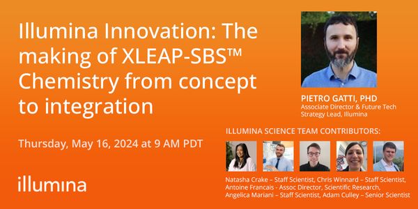 Illumina Innovation: The making of XLEAP-SBS™ Chemistry from concept to integration