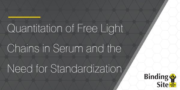 Quantitation of free light chains in serum and the need for standardization