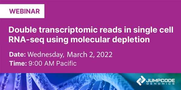 Double transcriptomic reads in single cell RNA-seq using molecular depletion