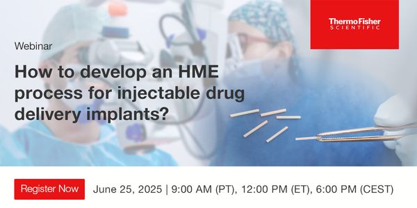 How to develop an HME process for injectable drug delivery implants?
