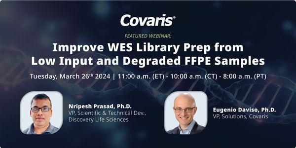 Improve WES library prep from low input and degraded FFPE samples