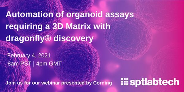 Automation of organoid assays requiring a 3D Matrix with dragonfly® discovery