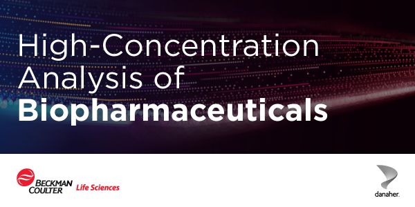High-concentration analysis of biopharmaceuticals