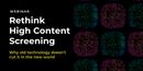 Re-think High Content Screening: Part 1 - Why old technology doesn't cut it in the new world