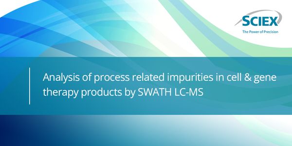 Analysis of process related impurities in cell & gene therapy products by SWATH LC-MS