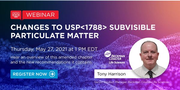 Changes to USP <1788> Subvisible Particulate Matter