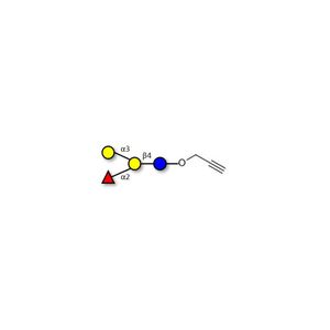 Blood group B antigen tetraose type 5 with terminal alkyne (Linker-CΞCH B)