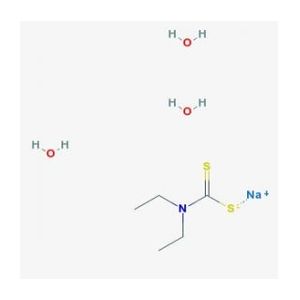 Diethyldithiocarbamic acid sodium salt trihydrate
