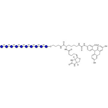 Isomaltodecaose DP10 linked to biotin and fluorescein (Linker-BT-FLUO A ...