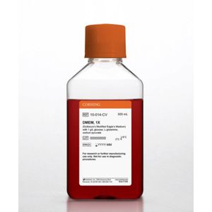 "Corning® DMEM (Dulbecco’s Modification of Eagles Medium) with 4.5 g/L Glucose, Sodium Pyruvate, without L-Glutamine (10 L)"