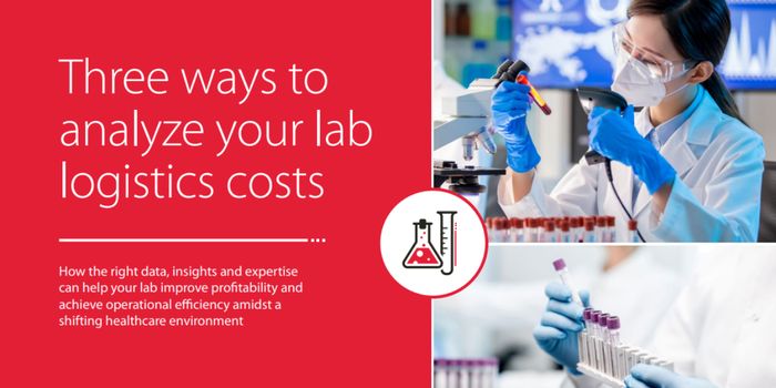 Three ways to analyze your lab logistics costs