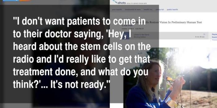 Stem Cells, Blindness And Why The Media Loves Miracle Cures