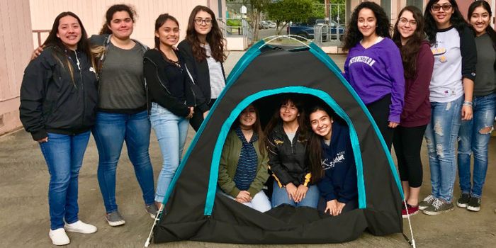 Girl Power Linking Solar Power for the Homeless