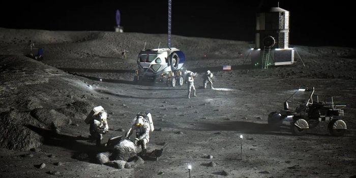 3D printing with moon dirt for lunar habitats