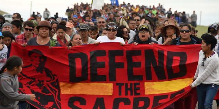 First Nation Tribes and Environmentalists Protest the Dakota Access Pipeline