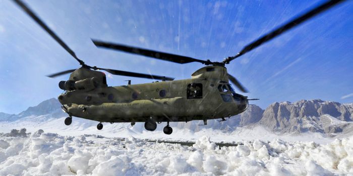 Graphene ribbons melt ice on helicopters