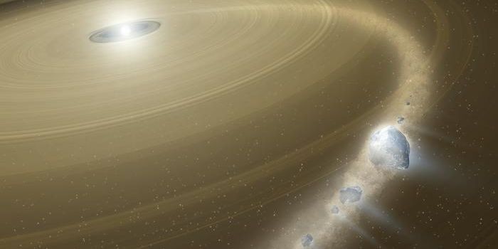 Exo-Pluto Shredded by White Dwarf's Gravity