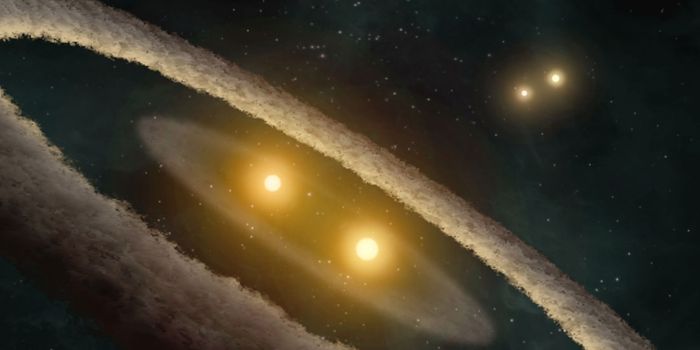 First Detection of a Compact, Massive Triple Star System