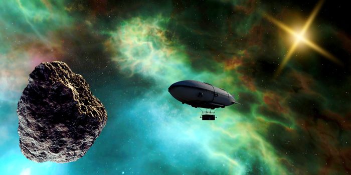 The Probe that was Almost Swallowed by an Asteroid