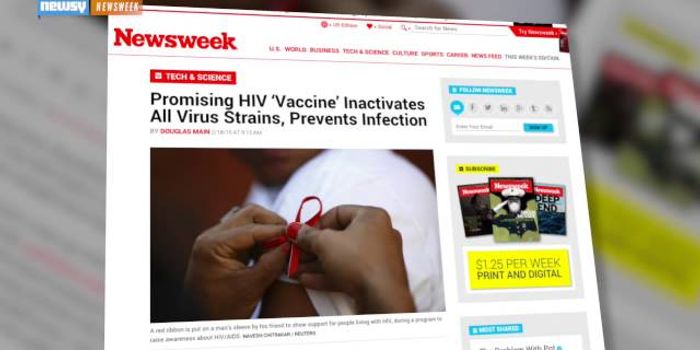 Experimental HIV Molecule Protects Monkeys From Virus