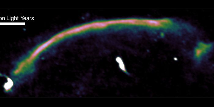 A Shock Wave in Space Wakes Up a Galaxy