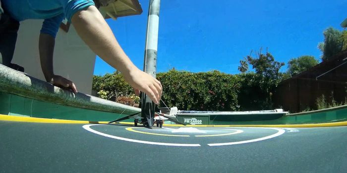 Hobbyist Builds Scale Model of a Falcon 9 Rocket and Lands it on a Mini Drone Ship