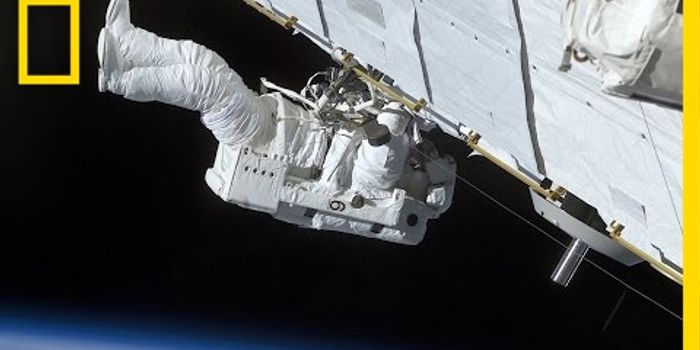 What happens when an astronaut drops something in space?