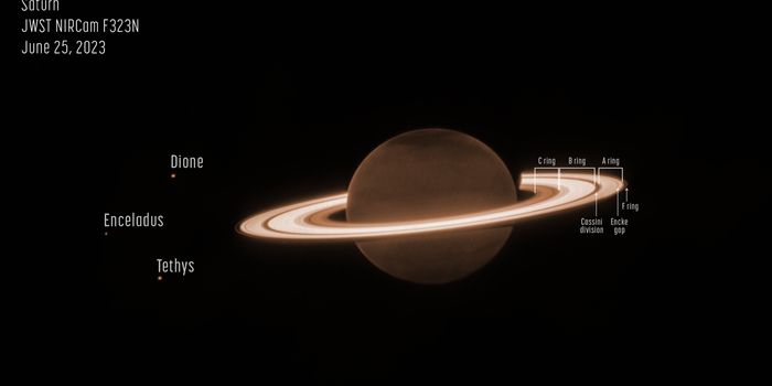 Saturn's Rings Glow in Infrared in Latest Webb Images