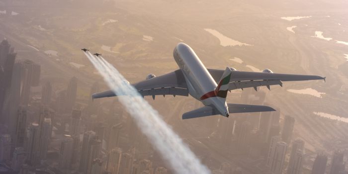 Watch These Guys With Jetpacks Fly Beside a Massive A380 Airplane