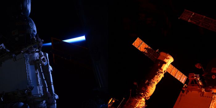 Sunset Paints The ISS With Brilliant Colors